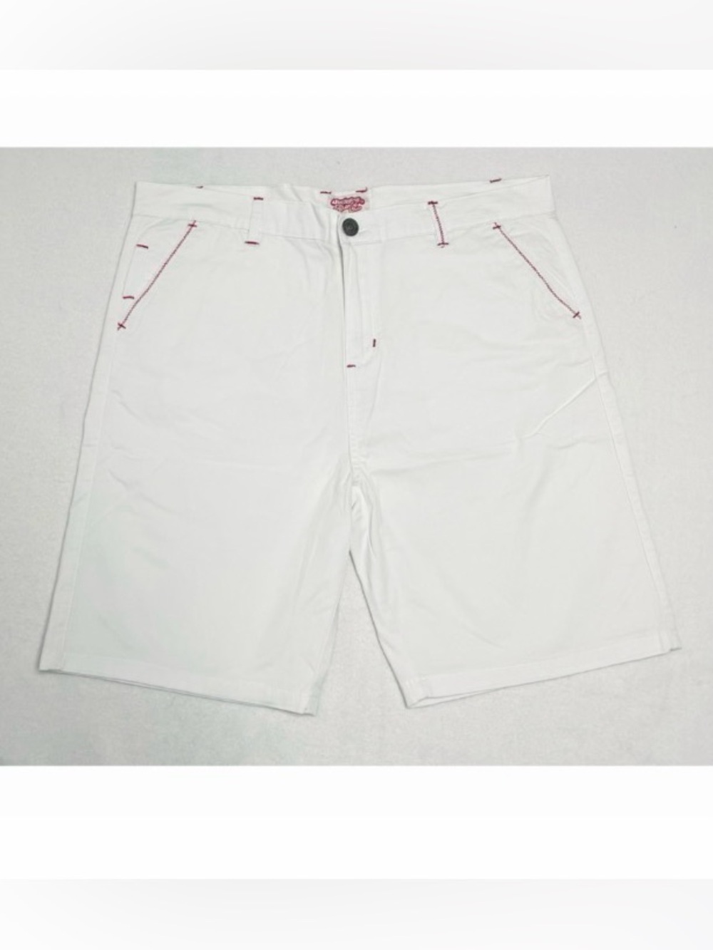 aussieBum Athletic Chino Men's Shorts XL White Red Tag Authentic Stretch